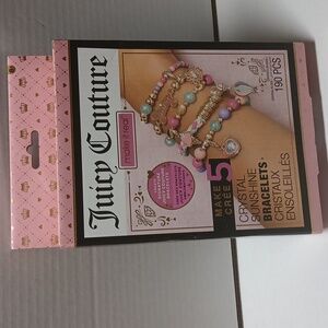 Juicy Couture Create 5 Signature Crystal Sunshine Bracelets gift set NWT